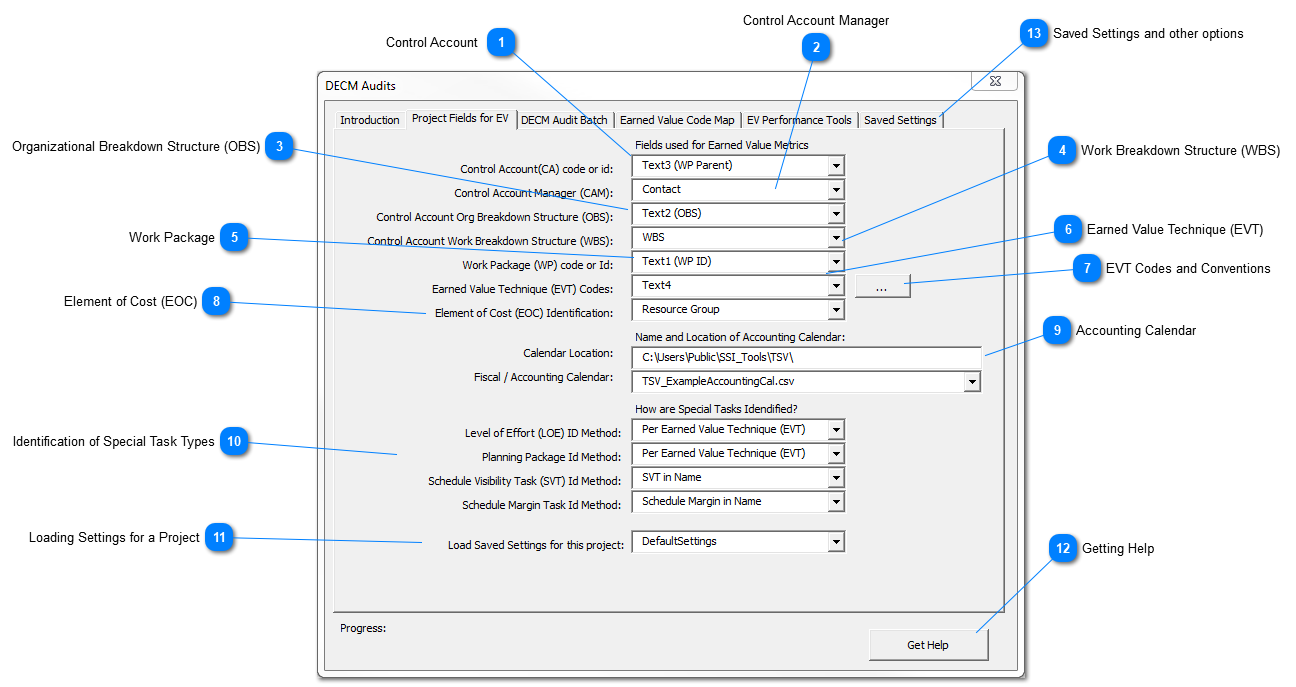 Project Fields for EV